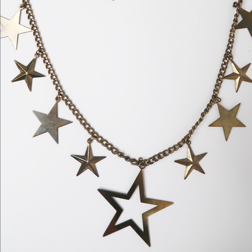 Vintage Layered Star Necklace
